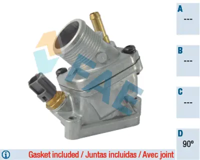 FAE 5352690 Termostat volvo C30 06>s60 I (384) 2.4 D D5 T5  05>10 S80 I (184) 2.0 -T5 2.4d 98>06 V70 Iı (285) 2. 31219205