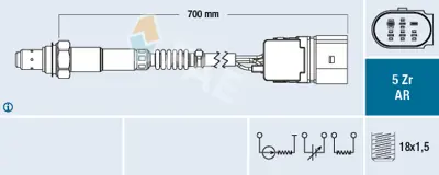 FAE 75019 Oksıjen Sensoru 23906262Z