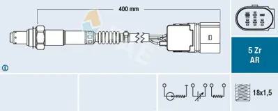 FAE 75020 Oksıjen Sensoru Bmw N42 N46 E46 X3-E83 Z4-E85 751297603