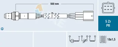 FAE 75041 Oksıjen Sensoru Mazda 3 Mazda 5 2003-2010 LFL7188G1C