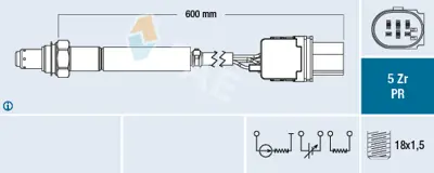 FAE 75125 Oksıjen Sensoru X3 E83 (3.0cc) 3441868 A0005423100