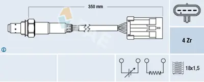 FAE 77195 Oksıjen Sensoru 855380 96507986