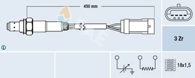 FAE 77222 Oksıjen Sensoru 8200024503