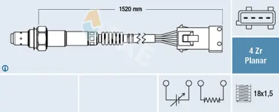 FAE 77242 Oksıjen Sensoru 1628KP 9636148880 9636968580