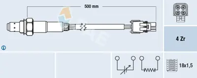 FAE 77259 Oksıjen Sensoru Laguna N7q 7700867408