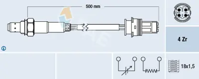 FAE 77504 Oksıjen Sensoru Bmw 1-E87/3-E90 / X3-E83/ Z4-E85 7530285