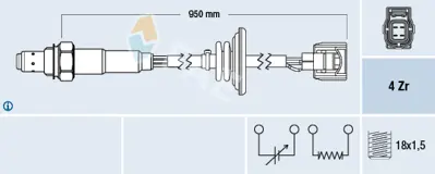FAE 77520 Oksıjen Sensoru Toyota 1588A141