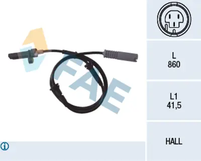 FAE 78009 Abs Hız Sensoru Bmw E39 Arka 96>98 34521182160