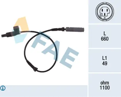 FAE 78023 Abs Sensoru On Bmw 3-E36 Z3 34521165519