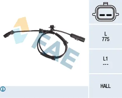 FAE 78057 Abs Hız (Devır) Sensoru On Megane Iı 8200404460