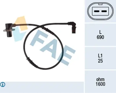 FAE 78074 Abs Sensoru A2105409008