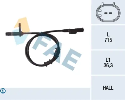 FAE 78107 Abs Sensoru 2115402917