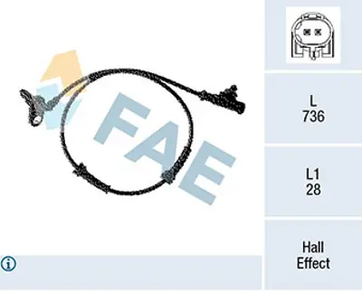FAE 78328 Abs Sensoru Nıssan 47901AX610