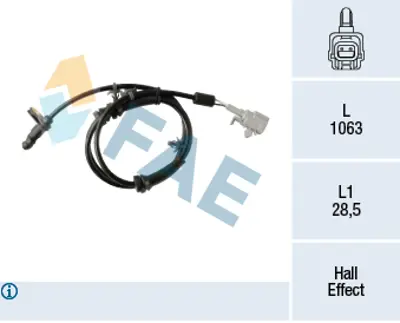 FAE 78332 Abs Sensoru Nıssan 47900JD600PW