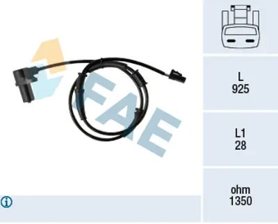 FAE 78354 Abs Sensoru Hyundaı 9567125300