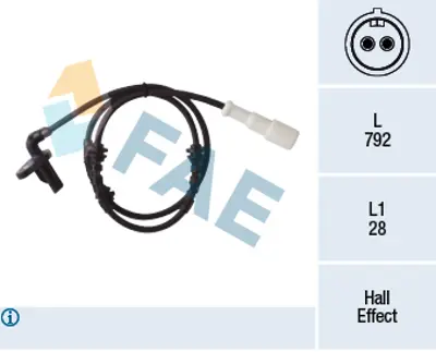 FAE 78407 Abs Sensoru Arka Sol Clıo Iı Thalıa 8200254681