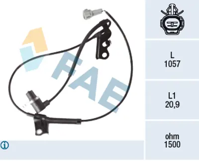 FAE 78419 Abs Sensoru On Sag Avensıs 03>08 Corolla 02>07 89542340NM