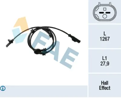 FAE 78433 Abs Sensoru 51791156