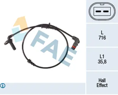 FAE 78489 Abs Sensoru A2125400217