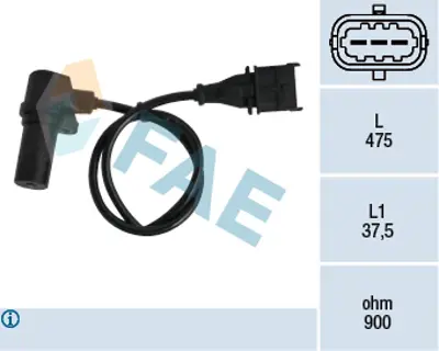 FAE 79060 Krank Mıl Sensoru Brava Bravo Doblo Marea Palıo Punto Stılo Alfa Romeo 146 147 156 1.9jtd 1829 2R0906433D 60814769 60816553 851366 93342146