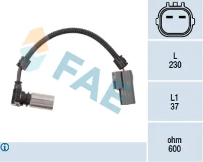 FAE 79085 Otomatık Sanzıman Devır Sensoru Fabıa 00>08 Polo 95>08 Arosa 97>04 Cordoba 03>09 Ibıza 02>10 1927321A