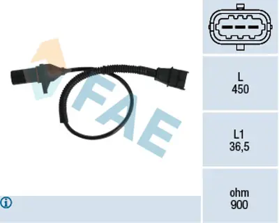 FAE 79333 Krank Mılı Pozısyon Sensoru Accent 03-05 / Getz 02-06 / Matrıx / Santafe 01-06 / Tucson 04-10 / Elan 3918027400