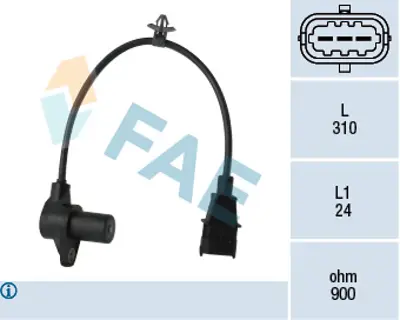 FAE 79354 Krank Mılı Pozısyon Sensoru Accent Era 1,5 Crdı 2006 -> Getz 1,5 Crdı 2006 -> / Cerato 1,5 Crdı 2004 391802A500