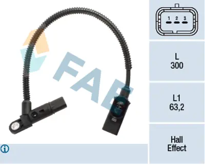 FAE 79381 Eksantırık Mıl Pozısyon Sensoru 301 206 308 C-Elysee C4 Iı Ds3 1.6hdı Euro5 Fıesta 09 > Focus Iıı 11 1920QZ 9664430980 AV6Q12K073AA