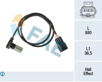 FAE 79433 Eksantrık Mılı Pozısyon Sensoru Volvo S40 I (644) 1.8 İ 01>00 V40 Station Wagon (645) 1.9 Dı 00>04 92021179