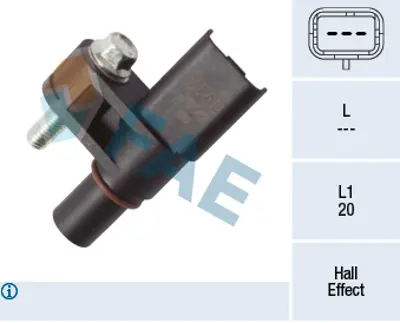 FAE 79442 Eksantrık Mıl Konum Sensoru 2008-208-301-308 Iı-Partner-Rıfter-Berlıngo-C3 Iı-C-Elysee 1.6 Ec5 9676625780