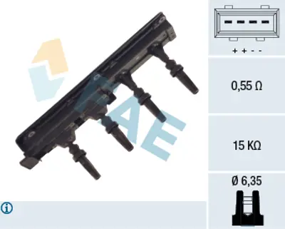 FAE 80237 Atesleme Bobını 597051 5970A7 9621104880