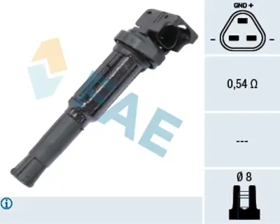 FAE 80247 Atesleme Bobını Bmw M54 N40 N42 N45 S54 N46n N62 E60 F10 F11 E88 F20 F22 F87 E46 E90 E92 F34 F32 F83 12138616153 597091 8616153 V757164380