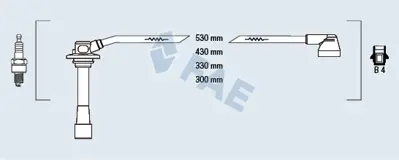 FAE 83262 Bujı Kablosu FSD718140C