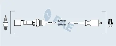 FAE 83264 Bujı Kablosu ZL0118140A