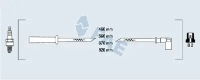 FAE 83330 Atesleme Kablosu Setı 9608885180 96161266 9617237080