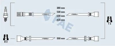 FAE 83340 Atesleme Kablosu Setı 596724
