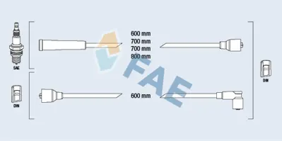 FAE 83450 Atesleme Kablosu Setı Nıssan 22450D4625