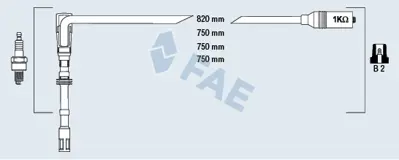 FAE 85065 Atesleme Kablosu Setı 6A905409G