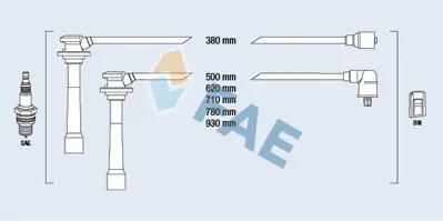 FAE 85149 Bujı Kablosu K95H1814XA