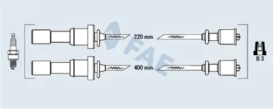 FAE 85393 Atesleme Kablosu Setı Hyundaı 2750138B00