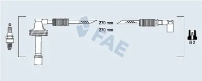 FAE 85481 Bujı Kablosu Volvo S40 V40 1,6 / 1,8 / 2,0 95>03 1275603