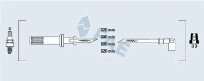 FAE 85620 Atesleme Kablosu Setı 7742689