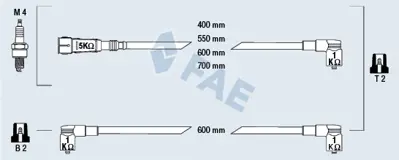 FAE 85693 Atesleme Kablosu Setı 200998031D 60597355