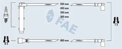 FAE 85760 Bujı Kablosu GHT261