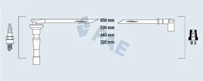 FAE 85801 Atesleme Kablosu Setı Honda 32722P75A01