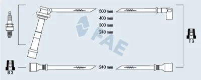 FAE 85805 Bujı Kablosu 3370560G20