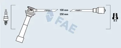 FAE 85806 Bujı Kablosu 3370566D00000