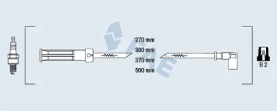 FAE 85994 Bujı Kablosu Clıo 1,4ıe 8v Ym K7j / K4m Logan 2245000QAB 8200943801