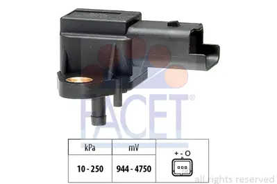 FACET 10.3030 Emme Manıfold Basınc Sensoru 406-C5-Jumpy-Xantıa 2.0hdı 1859067G00000 19207T