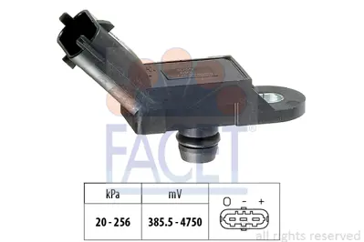 FACET 10.3055 Hava Basınc Sensoru Doblo Marea Stılo Idea Panda Punto Brava Bravo Lınea Alfa Romeo 147 156 Mıto Gıu 1859084E50 18590N86J00000 22365BN701 55219294 8200155613 93198836 BS519J559AA